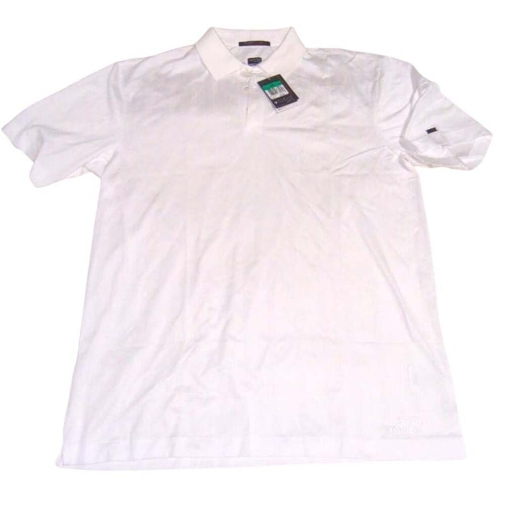 Nike Golf Tiger Woods Collection White Dri-FIT Polo Shirt NWT Size XL Mens